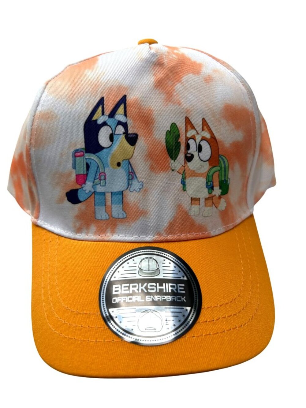 NWT Bluey Toddler Snapback Hat Tie-Dye Orange Adjustable